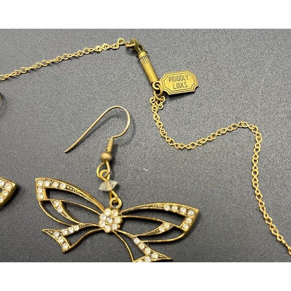 Vintage Pididdly Links Butterfly Necklace and Earrings set - Picture 2 of 5
